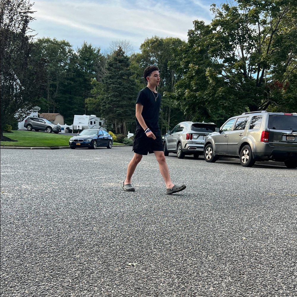 Black T-Shirt and Shorts Set